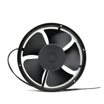 Siyah 640CFM 68W DC Aksiyel Soğutma Fanı, 48 Volt DC Soğutma Fanı Fırçasız