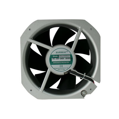 25000 RPM 225x225x80mm Metal Kanatlı Fanlar 7 Yapraklı Gürültü Azaltma