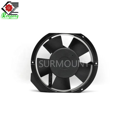Siyah 150mm Dış Rotor Fanı, 110 Volt Soğutma Fanı Alüminyum Alaşımlı