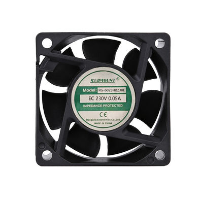 CE Onaylı Siyah Yüksek RPM 60mm Soğutma Fanı Kovanlı Rulman